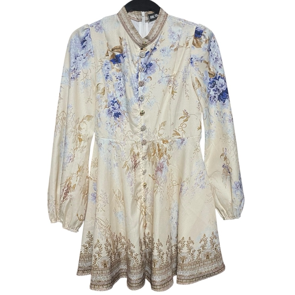Ariel Tesoro Floral Print Puffed Sleeve Mini Dress Sz 6
Party Cocktail Feminine